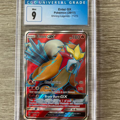 Pokemon - Entei GX CGC 9