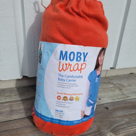 Moby wrap bæresjal - oransje