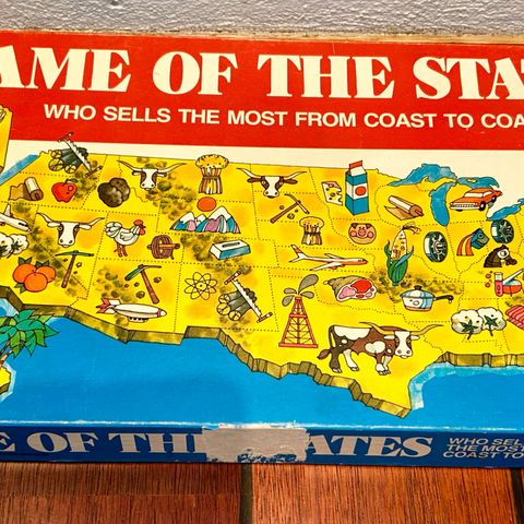 Vintage Brettspill Game of the states