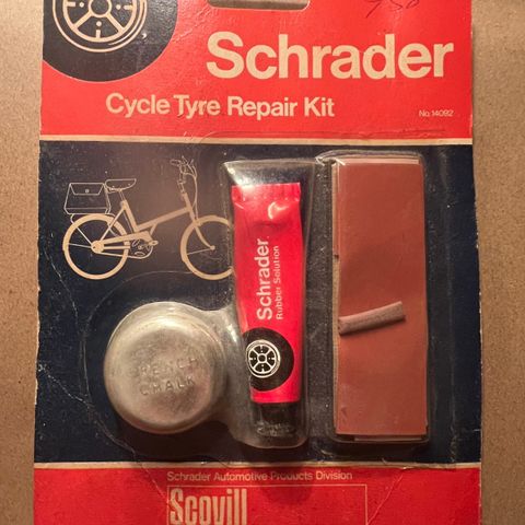 Samleobjekt Cycle Tyre Repair kit. Vintage