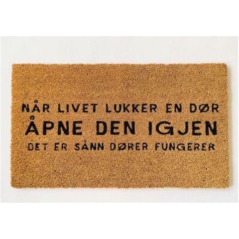 Trend Design Dørmatte "åpne den igjen"