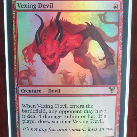Magic the gathering kort. Vexing Devil FOIL