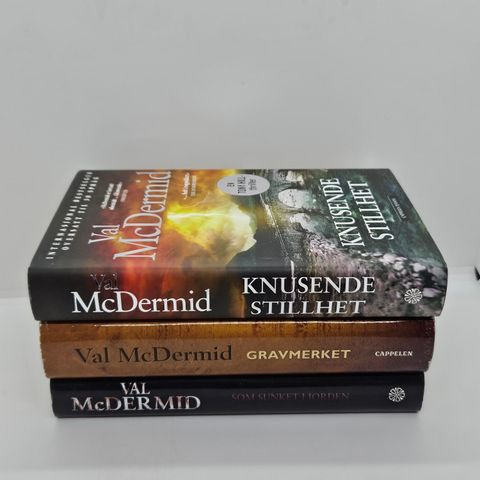 3 stk Val McDermid hardcover bøker