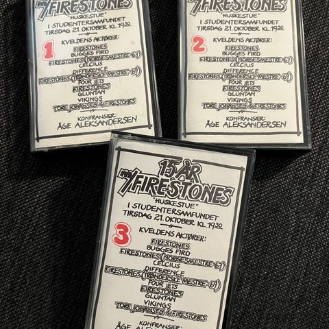 15 år med Firestones 3 stk kassetter