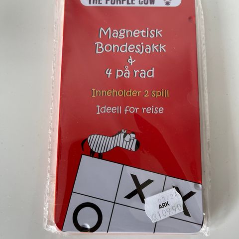 Nytt spill - magnetisk bondesjakk og 4 på rad.