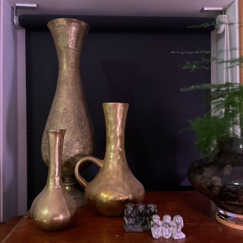 Vintage messing vaser