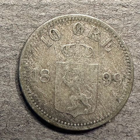 10 Øre 1899 Sølv (3112 AI)