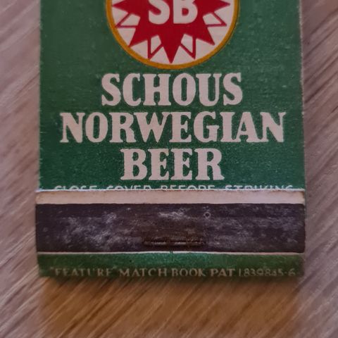 Schous Bryggeri fyrstikkeske