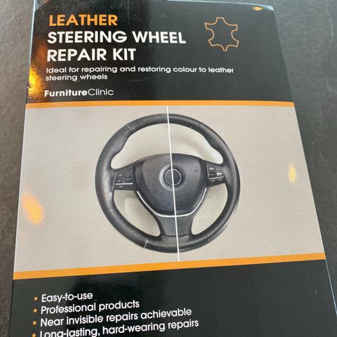 Leather steering wheel repair kit