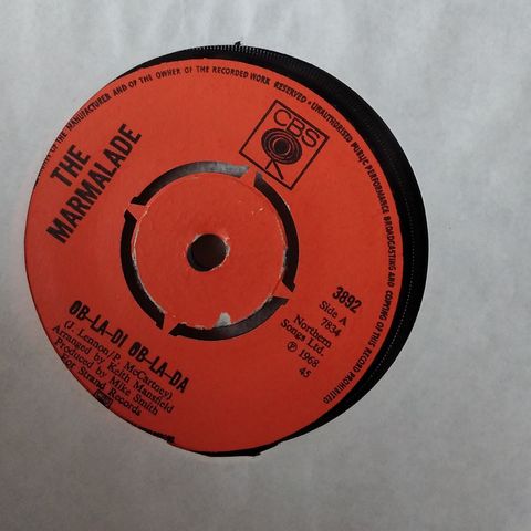 The Marmalade "Ob-La-Di Ob-la-da" single