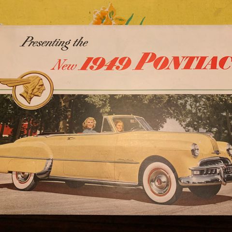 Pontiac 1949 original brosjyre