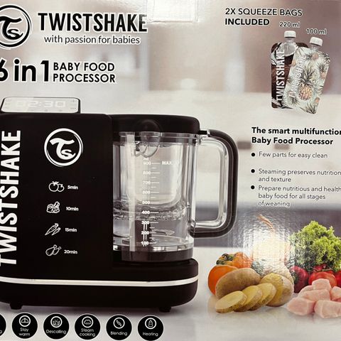 Ny Twistshake 6in1 Baby Food Processor