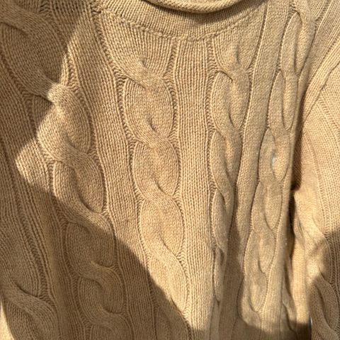 Polo Ralph Lauren ull/cashmere cable knit genser,M/L