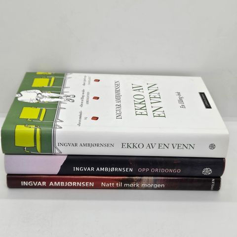 3 stk Ingvar Ambjørnsen hardcover bøker