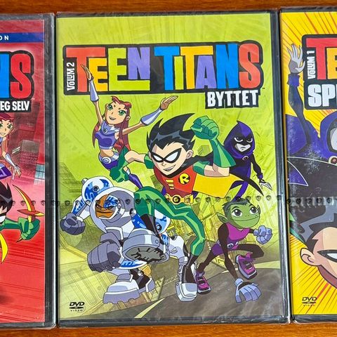 Teen titans dvder 🚨FORSEGLET!! (Alt på Norsk tale🇳🇴)