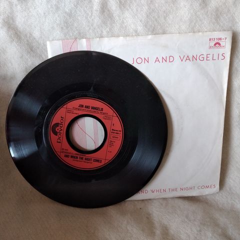 Jon + Vangelis "And When the Night Comes" single