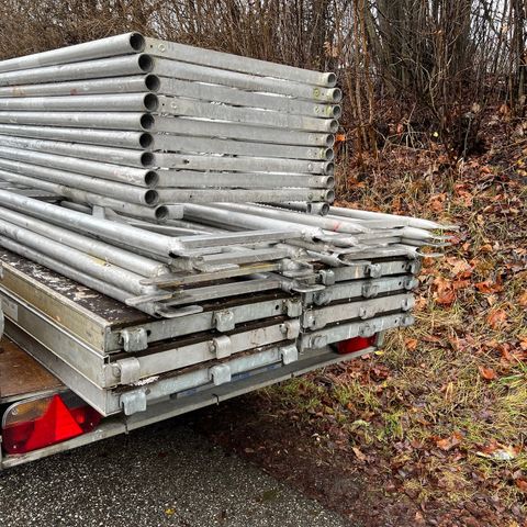 Aluminium stillas   LAYHER  CA. 60 kvadrat