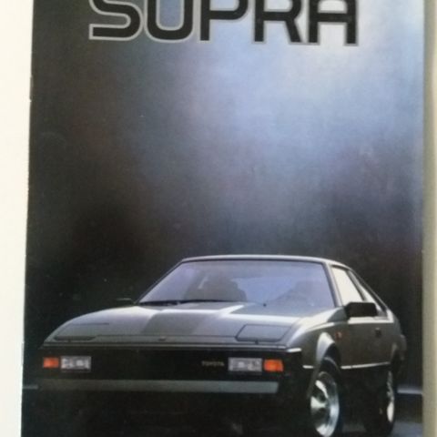 Toyota Celica SUPRA -brosjyre. ( NORSK)