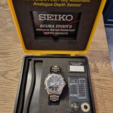 Seiko scubadivers 200m selges