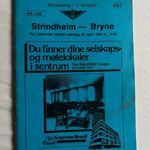 Program  Strindheim - Bryne 1984