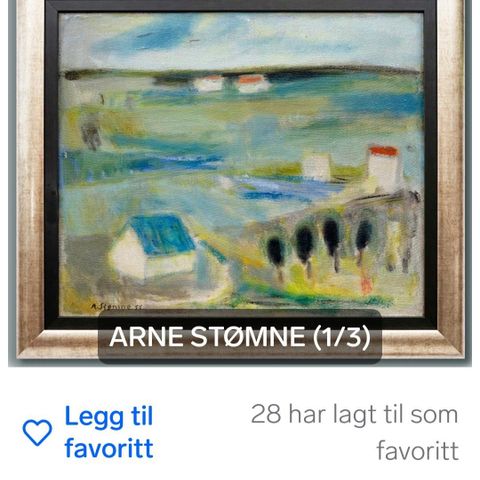 Maleri av Arne Stømne ønskes kjøpt