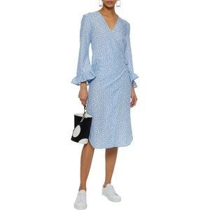 Ganni Beacon wrap shirt dress