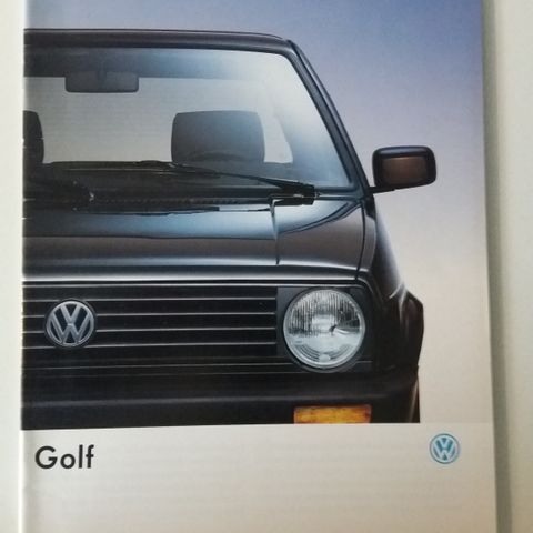 Volkswagen GOLF -brosjyre. (NORSK)