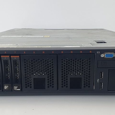 Lenovo IBM x3650 m4 128GB RAM, Dual CPU, 10,2TB SAS disker