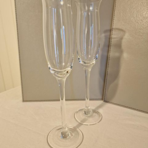 12 el. 6 x champagneglass/musserende