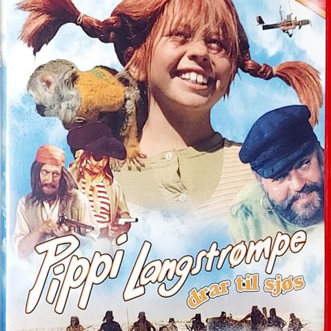 DVD.ASTRID LINDGREN.PIPPI LANGSTRØMPE DRAR TIL SJØS.