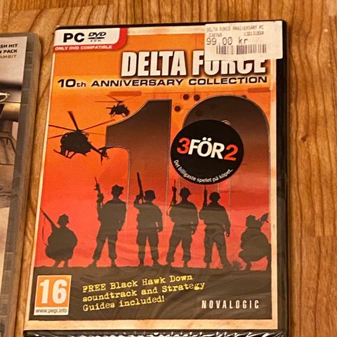 Uåpnet i plast PC spill Delta Force