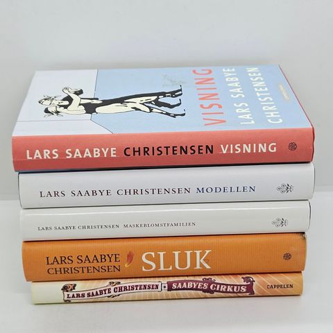 5 stk Lars Saabye Christensen hardcover bøker