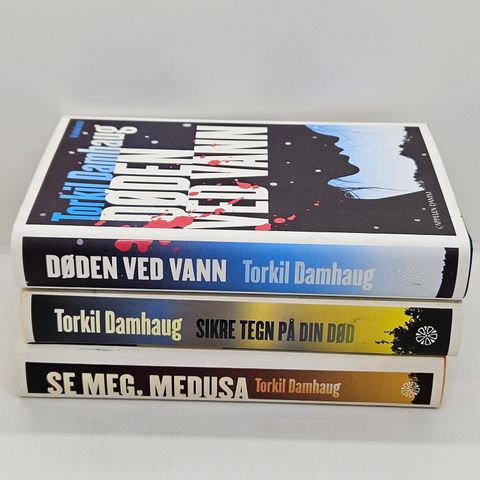 3 stk Torkil Damhaug hardcover bøker