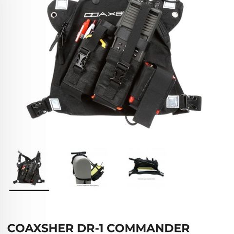 Coaxsher DR-1 COMMANDER DUAL RADIO CHEST HARNESS