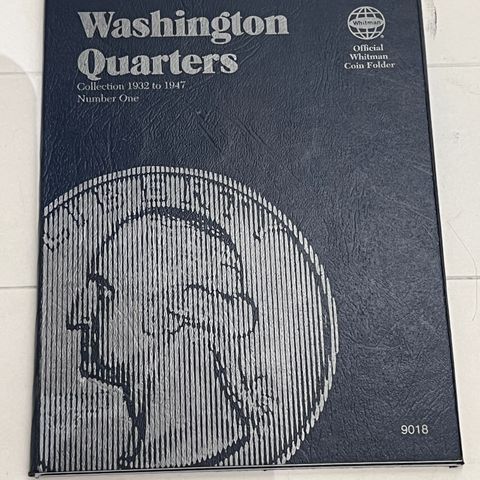 Ubrukt Washington Quarters Coin Holder Quarter Folder 1932-1947