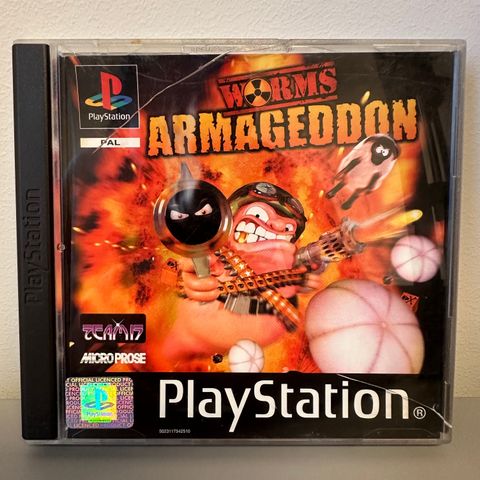 PlayStation 1 spill: Worms Armageddon