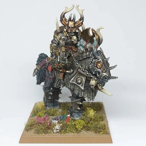 Warhammer Chaos Lord mounted