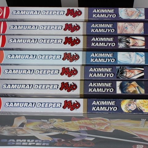 Samurai Deeper KYO engelsk manga - 7 stk.