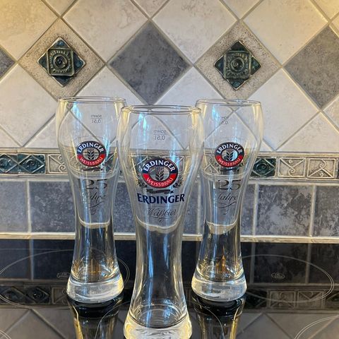 Erdinger ølglass