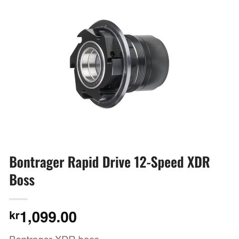 XDR -12 speed boss til Bontrager hjul