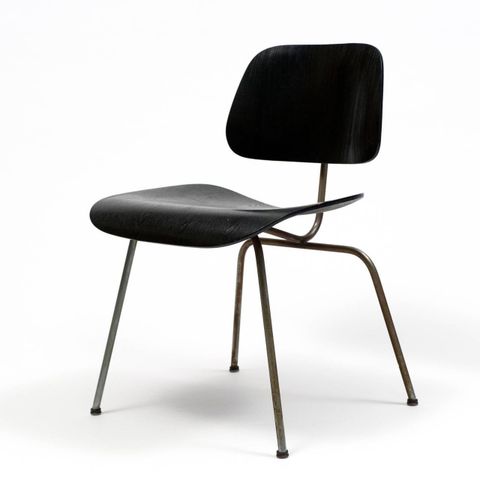 Vitra Plywood Dining Chair DCM Black Ash / sorte ben SOM NY!