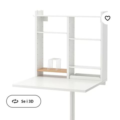 Veggmontert bord fra ikea