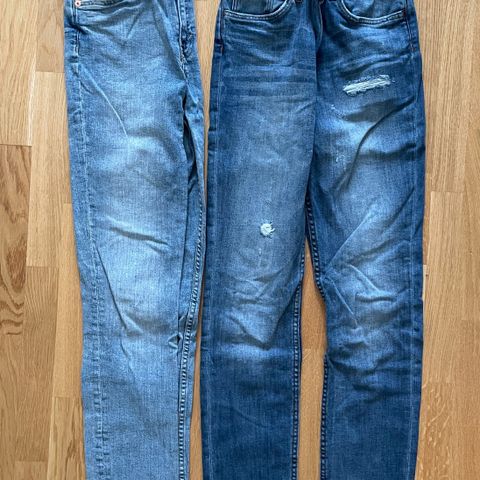 2 stk jeans slimfit HM 158/164