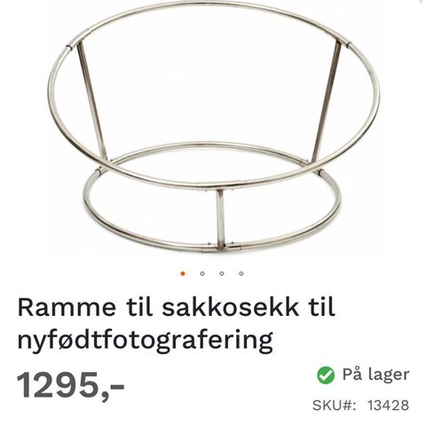 Ramme til sakkosekk til nyfødtfoto (ny info 3. mai)