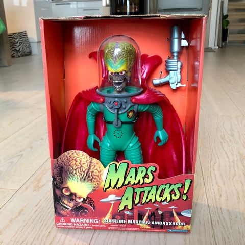 MARS ATTACKS 12” figur i original boks, Trendmasters 1996.