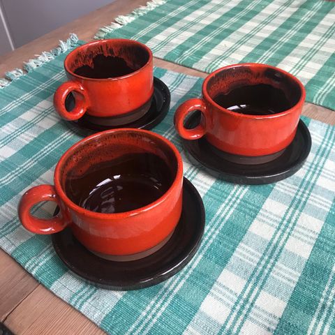 Retro kaffekopper (håndlagde)