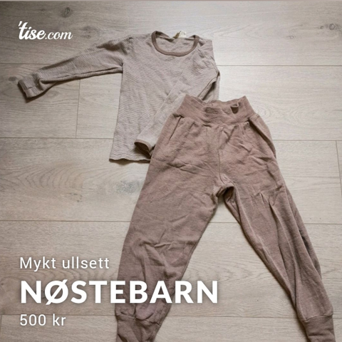 Nøstebarn ullsett strl 104