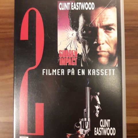 Clint Eastwood: 2 filmer på en kassett (VHS norsk tekst)