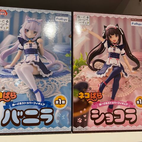 🍦 Nekopara Vanilla & Chocola Noodle Stopper Figurines 🍫