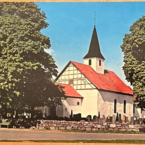 Borre kirke - postgått kort